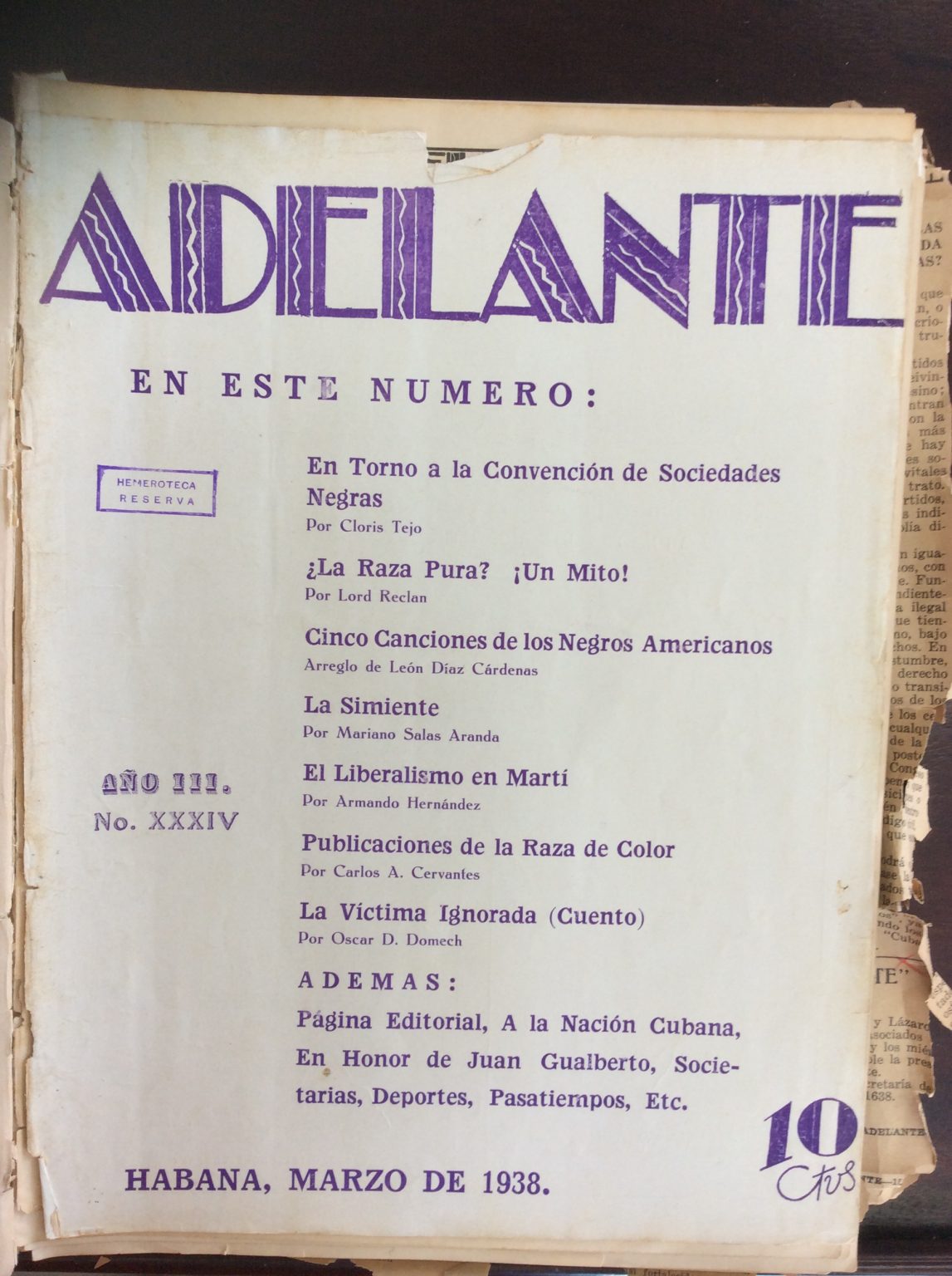 Article from Adelante