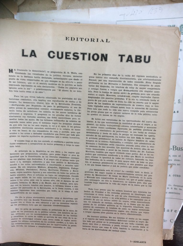 Article from Adelante.