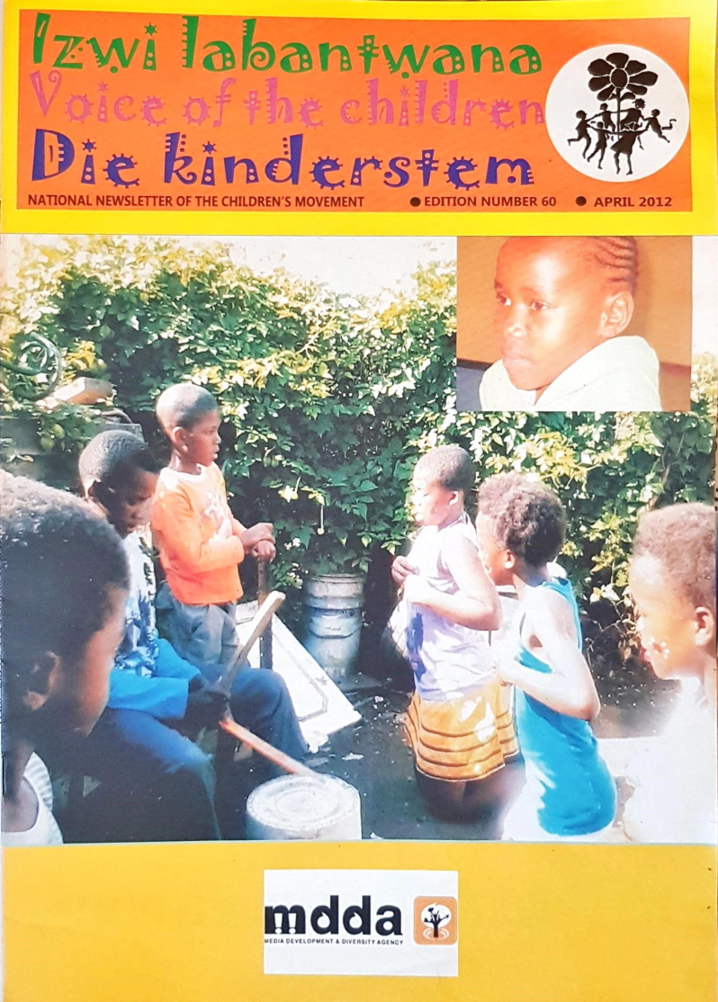 Cover of Voice of the Children, newsletter of the Children's Movement, April 2012