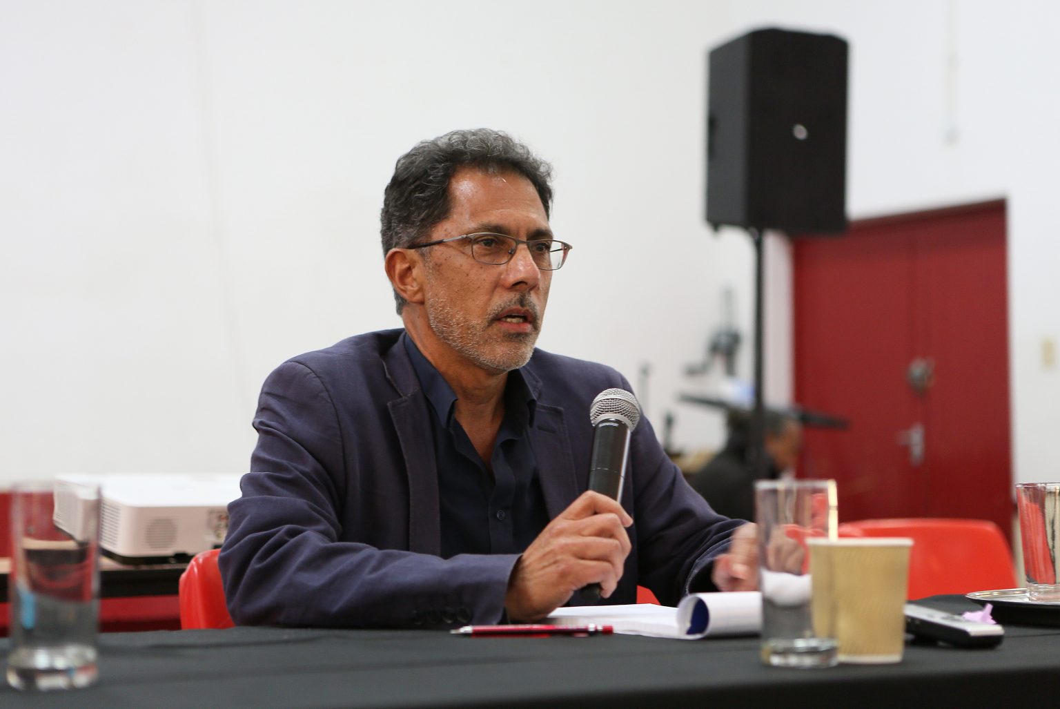Photo of Noor Nieftagodien to the Revolutionary Papers conference.